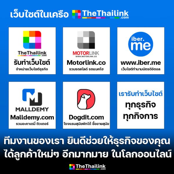 TheThailink Website รับทำเว็บไซต์ธุรกิจ Motorlink 8